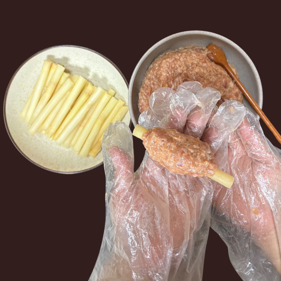 Mía chạo tôm vo tròn